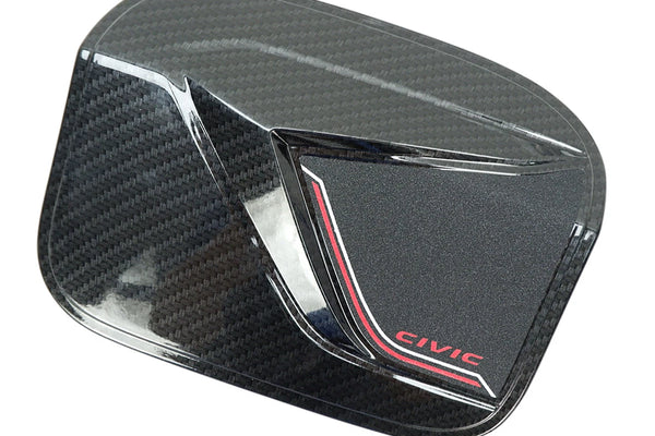 Fuel Oil Tank Cap Cover Trim Black  R1 For Honda Civic FC 4Dr 2016 2018