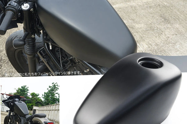 COVER FUEL OIL TANK MATTE BLACK V.2 FOR HONDA REBEL CMX 300&500 2017-25