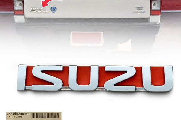 Genuine Chrome Emblem Badge Rear Logo ISUZU For Isuzu D-Max Pickup 2012-2018