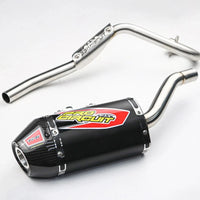 Full System Exhaust Muffer Racing Pipe Black Ti-6 For Honda CRF110 CRF110F
