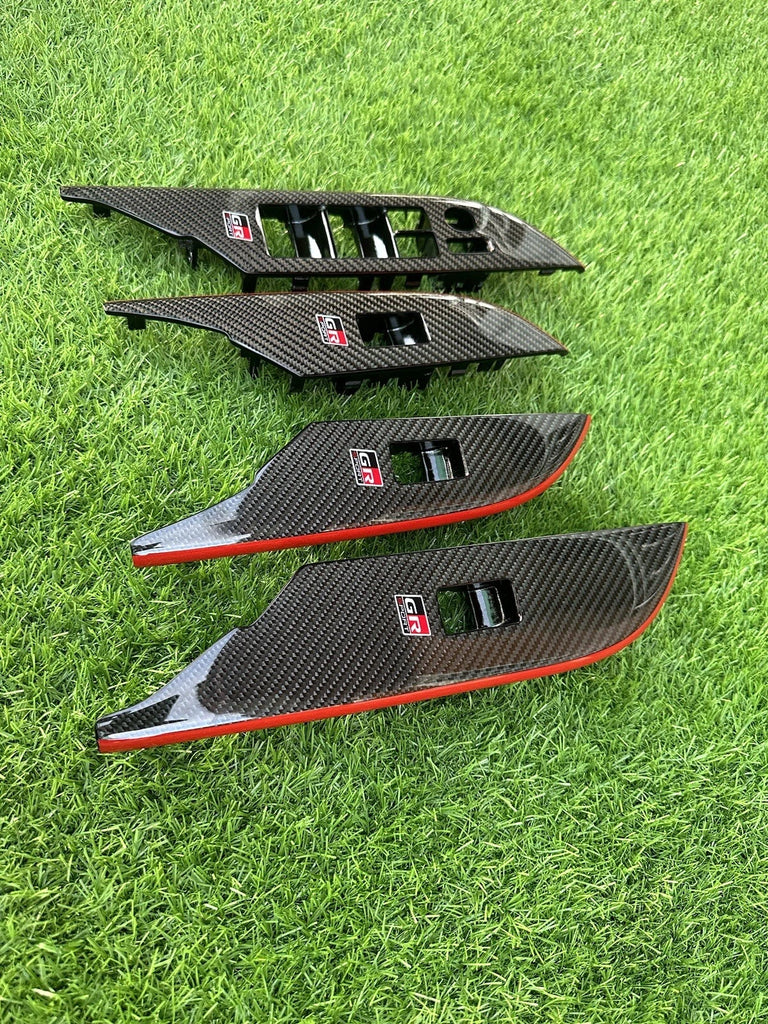 TOYOTA HILUX FORTUNER 2015-2023 FOR RHD CARBON WINDOW SWITCH PANEL SET OF4