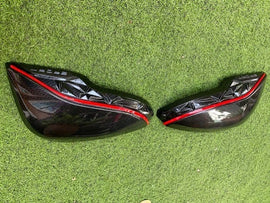 TOYOTA HILUX  / FORTUNER 2015-2024 COVER SIDE MIRROR COVERS/CARBON  BLACK