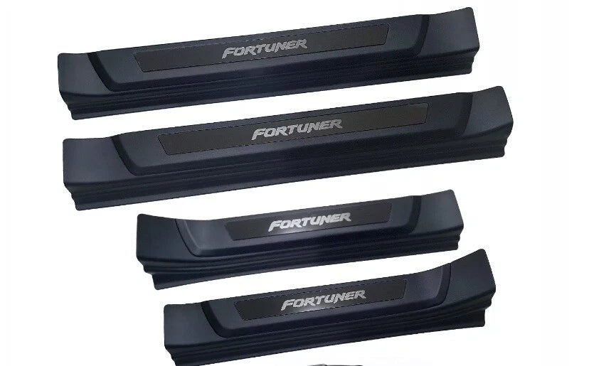TOYOTA FORTUNER 2015-2025 SCUFF PLATE COVER BLACK PLASTIC