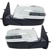 For Ford Ranger Mazda BT-50 2006-2009 Pair LR Side Mirror Chrome Electric 7Wires