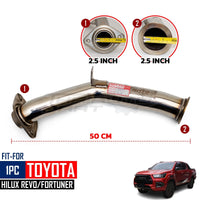 For Toyota Hilux GUN125 2.8L Fortuner 2015-2023 Front Exhaust Pipe 2015-2026