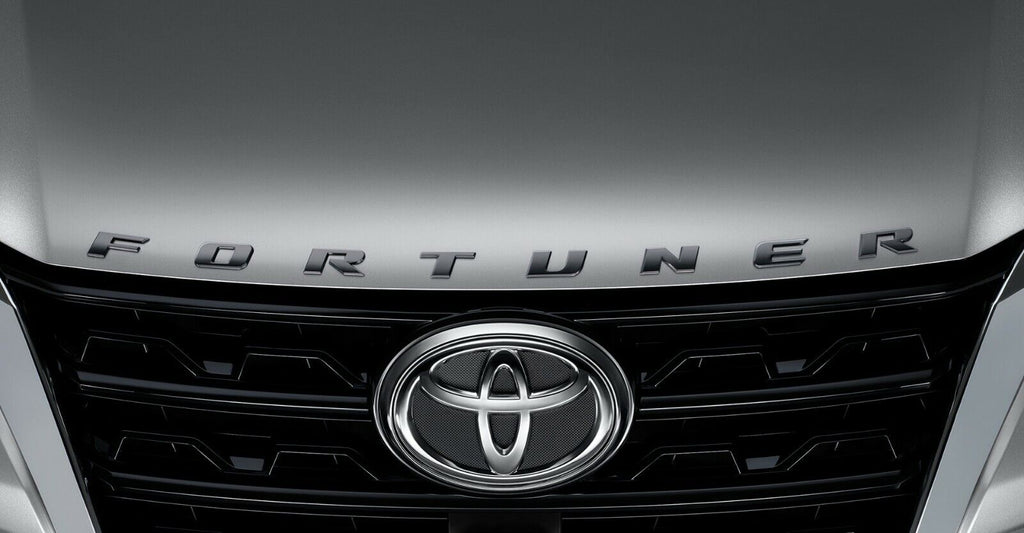 GENUINE BONNET EMBLEM PIANO BLACK FOR  TOYOTA FORTUNER 2005-2024