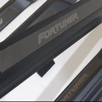 TOYOTA FORTUNER 2015-2025 SCUFF PLATE COVER BLACK PLASTIC