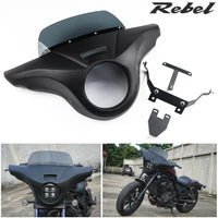 Honda Rebel 1100 CMX (2021-2024) Front Batwing Fairing Windshield Matte Black