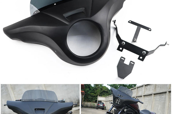 Honda Rebel 1100 CMX (2021-2024) Front Batwing Fairing Windshield Matte Black