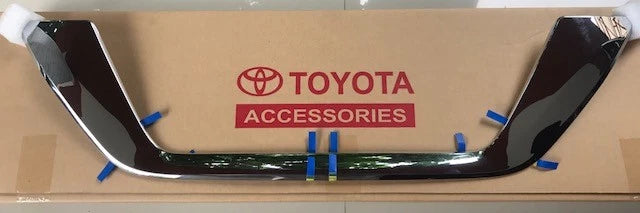 GENUINE For Toyota Fortuner 2016-2026 ABS Chrome Rear license plate decorative