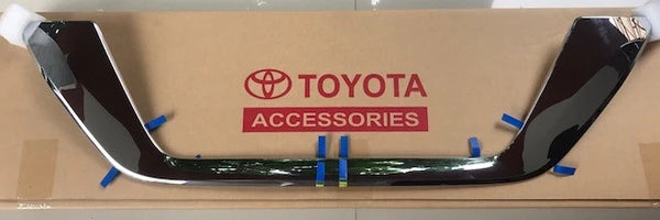 GENUINE For Toyota Fortuner 2016-2026 ABS Chrome Rear license plate decorative