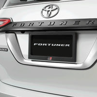 GENUINE For Toyota Fortuner 2016-2026 ABS Chrome Rear license plate decorative