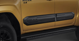 GENUINE BODY CLADDING SIDE MOLDING BLACK TRIM  FITS TOYOTA HILUX  2026 4 DOOR