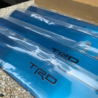 GENUINE TRD SCUFF PLATE STAINLESS COVER FIT TOYOTA HILUX REVO SR5 M70 M80 4DOOR