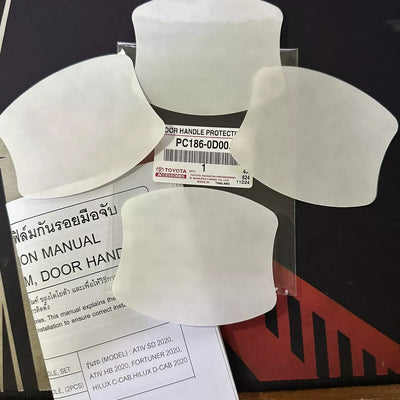 Toyota Fortuner Genuine rear bumper film protection + 4 door inner handle protection