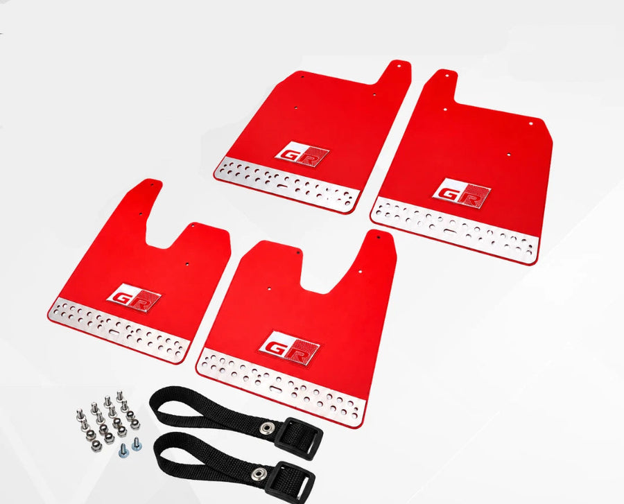 Red GR Mud Flaps Splash Guards for New Toyota Hilux  2026-Present Set of 4