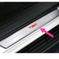 GENUINE TRD SCUFF PLATE STAINLESS COVER FIT TOYOTA HILUX REVO SR5 M70 M80 4DOOR