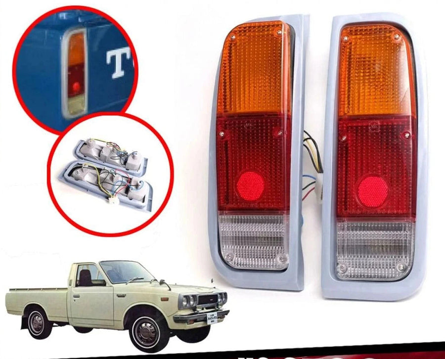 Tail Lights Rear Lamp Pair Fit Toyota Pickup Hilux RN20 RN25 1972-1978