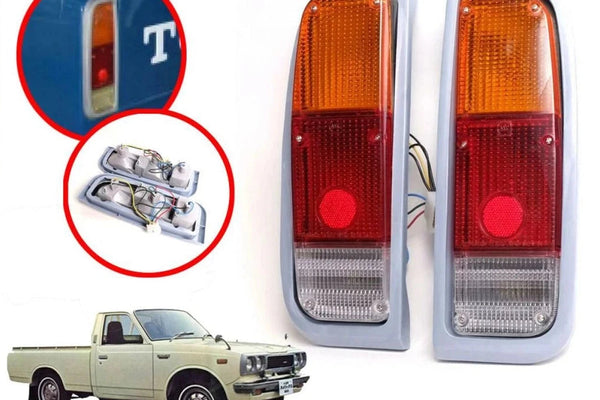 Tail Lights Rear Lamp Pair Fit Toyota Pickup Hilux RN20 RN25 1972-1978