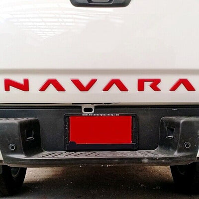 NISSAN NAVARA 2021-2024 TAILGATE LETTERS RED/BLACK