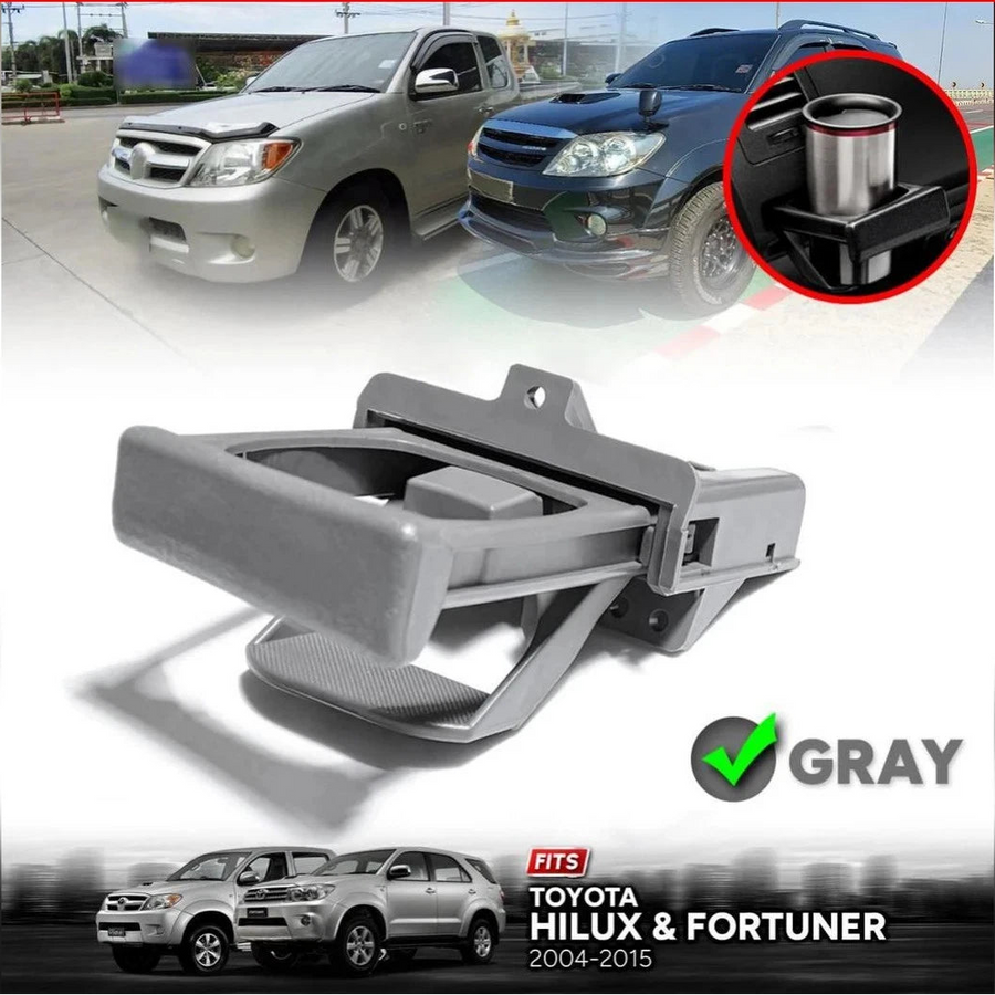 FIT 2004-2015 TOYOTA HILUX KUN26 MK6 MK7 FORTUNER SUV CUP HOLDER DRINK GREY RH