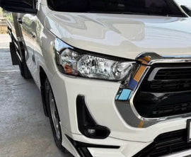 Fit For Toyota Hilux SR5 2020-2024 Genuine Cover Fog Lamp Glossy black