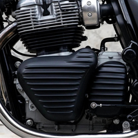 FOR ROYAL ENFIELD GT 650 AND INTERCEPTOR 650 18-21 BIKE SIDE ENGINE COVER BLACK