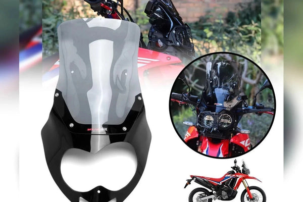 FIT HONDA CRF250 CRF300 RALLY CRF SHIELD WINDSHIELD WINDSCREEN CLEAR BLACK