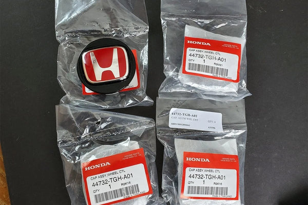 Honda Civic Type R Hatchback 2017-21 Genuine Wheel Center Cap Hub Cover Set