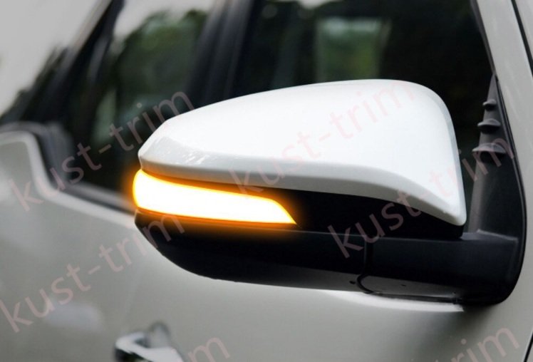 TOYOTA HILUX 2015-2024 door handles  White (040/070)+White Mirror covers+Tailgate handle