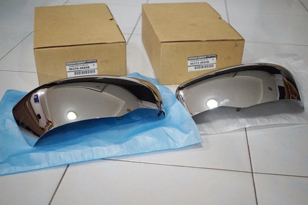NISSAN NAVARA NP300 GENUINE NISSAN MIRROR COVERS CHROME