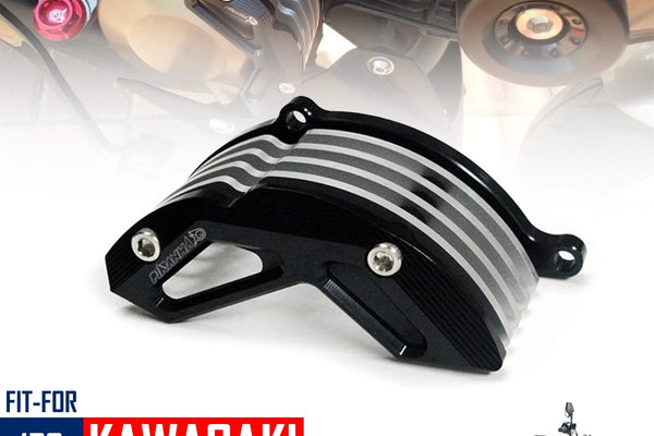 Black Crash Engine Clutch Cover Guard Slider For Kawasaki Z125 Z 125 Pro 2017-2025