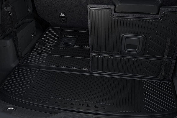 FORD EVEREST 2022-2026 Genuine 3rd row Rear Cargo Tray Folding Black Rubber Matt