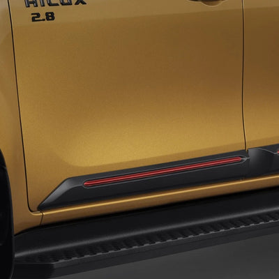 New Hilux  Body Side Molding Red Black Front Rear Left Right Door Garnish