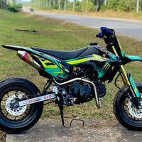 Exhaust Full System Chrome Enduro Style Fit Honda GROM MSX SF 125 2016-2020