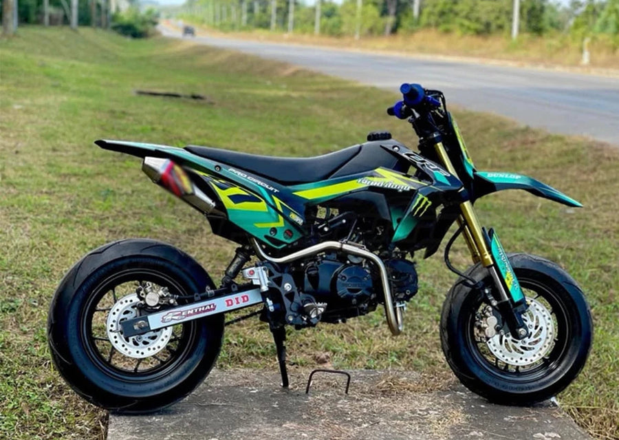 Exhaust Full System Chrome Enduro Style Fit Honda GROM MSX SF 125 2016-2020