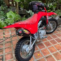 Full System Exhaust Muffer Racing Pipe Black Ti-6 For Honda CRF110 CRF110F