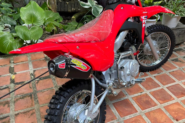 Full System Exhaust Muffer Racing Pipe Black Ti-6 For Honda CRF110 CRF110F