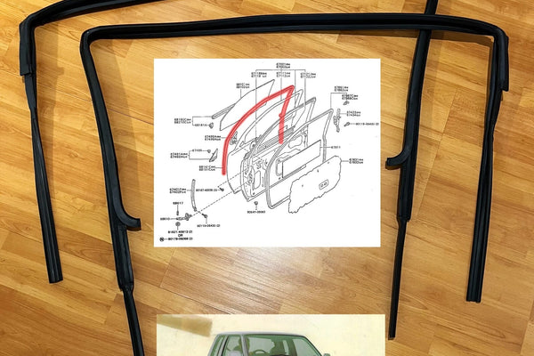 Toyota Hilux LN85 Pickup Truck door window seal 88-97
