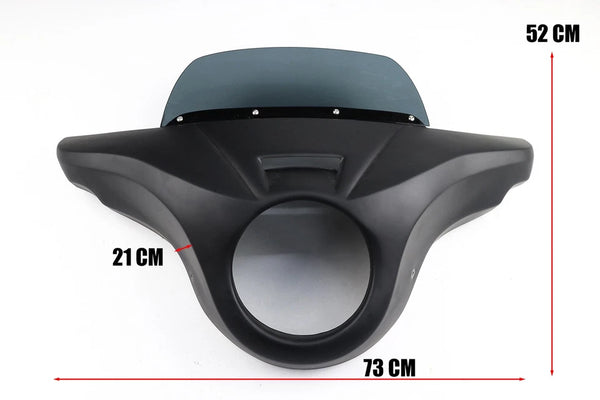 Honda Rebel 1100 CMX (2021-2024) Front Batwing Fairing Windshield Matte Black