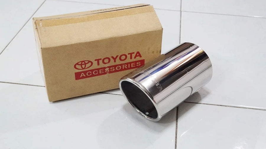 GENUINE TOYOTA FORTUNER 2015-2025 STAINLESS STEEL EXHAUST MUFFLER PIPE TIP