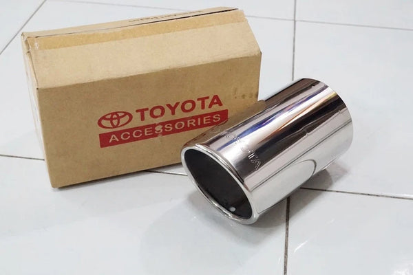 GENUINE TOYOTA FORTUNER 2015-2025 STAINLESS STEEL EXHAUST MUFFLER PIPE TIP