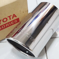 GENUINE TOYOTA FORTUNER 2015-2025 STAINLESS STEEL EXHAUST MUFFLER PIPE TIP