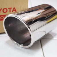 GENUINE TOYOTA FORTUNER 2015-2025 STAINLESS STEEL EXHAUST MUFFLER PIPE TIP
