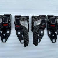 TOYOTA HILUX / FORTUNER INSIDE DOOR HANDLE REAL-CARBON (4 PCS)