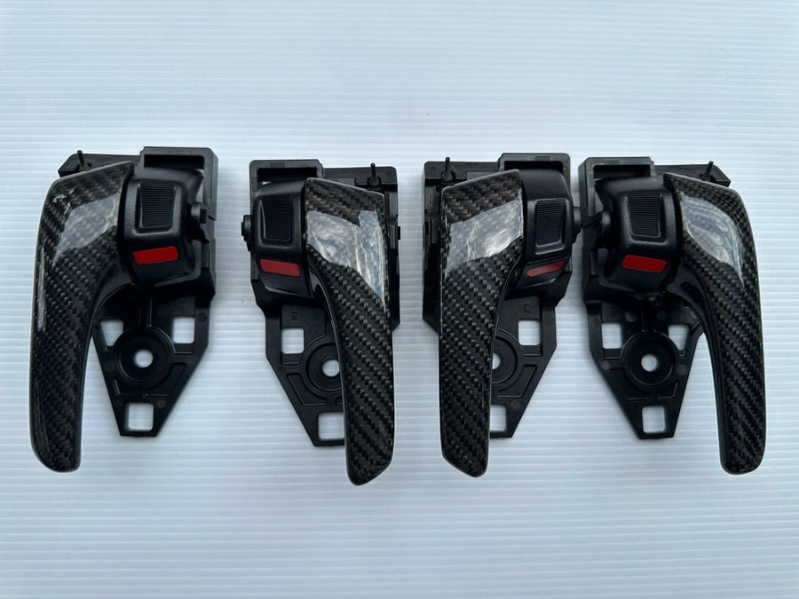 TOYOTA HILUX / FORTUNER INSIDE DOOR HANDLE REAL-CARBON (4 PCS)