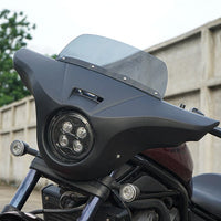 Honda Rebel 1100 CMX (2021-2024) Front Batwing Fairing Windshield Matte Black