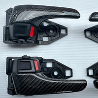 TOYOTA HILUX / FORTUNER INSIDE DOOR HANDLE REAL-CARBON (4 PCS)