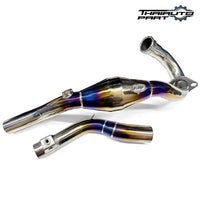 Exhaust Full System Stainless Steel Titanium Pipe Black For Honda CRF300 L Rally
