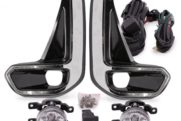 Toyota Hilux '20 '21  Chrome Set Kit Fog Lamps Sport Lights